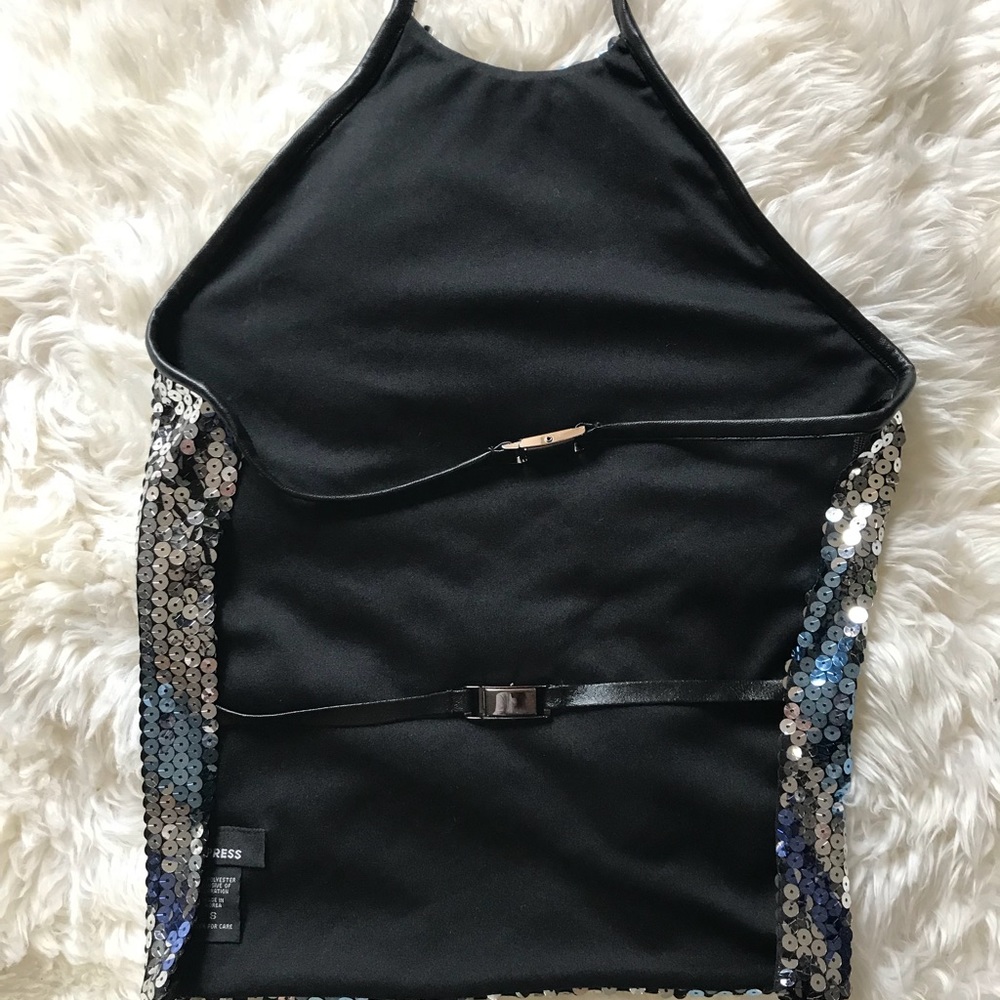 Express Sequin Top With Open Back - image 3
